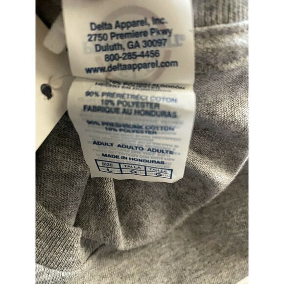 Delta Pro Weight Mens Graphic Gray T-Shirt Large Please Don't Make Me Do Stuff - Picture 7 of 9